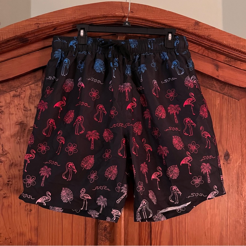 Ali sister Men's Swim Trunks With Compression Liner